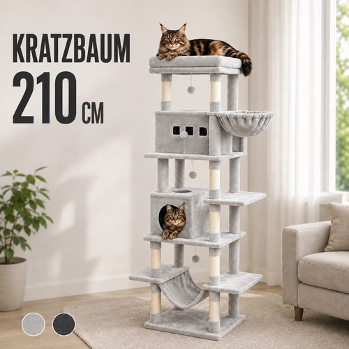 Xxl kratzbaum 210cm - kratzbaum,