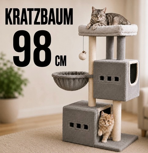Kratzbaum 98 cm - 🐈‍⬛,